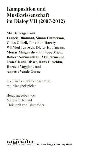Komposition und Musikwissenschaft im Dialog VII - Hans Tutschku